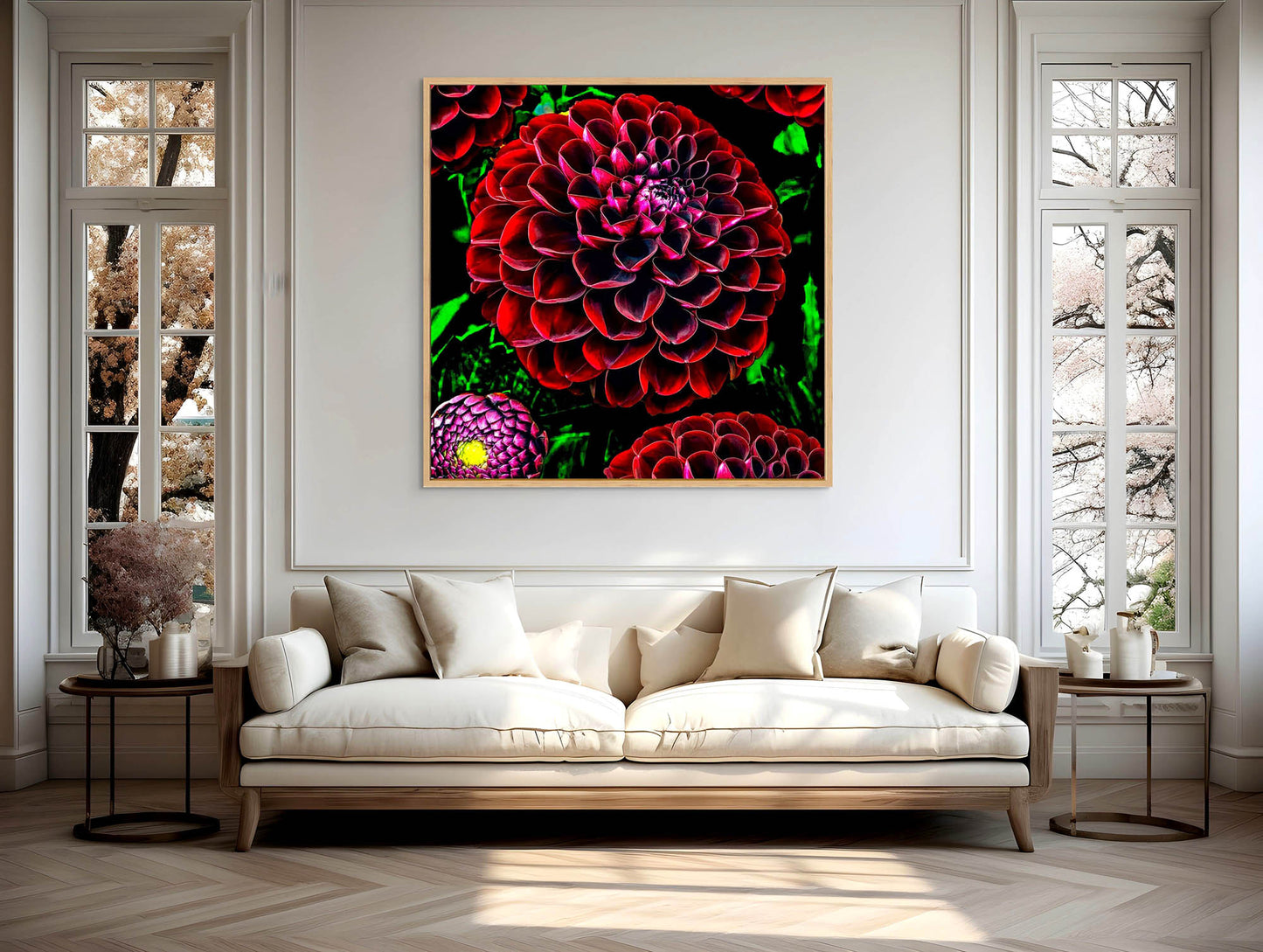 Ruby Dahlias