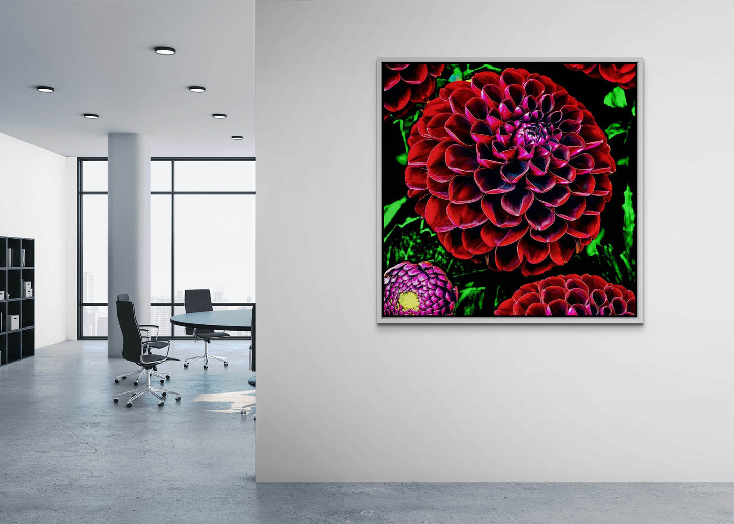 Ruby Dahlias