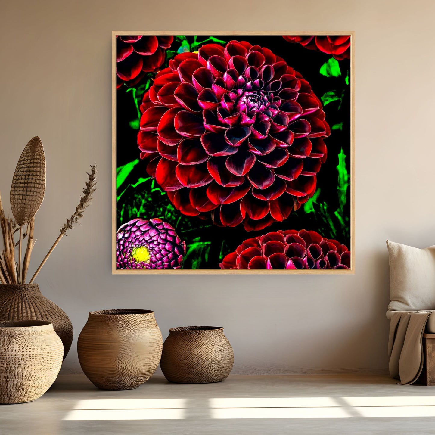 Ruby Dahlias